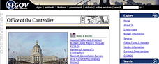 City of San Francisco Sfgov Department of the Controller. Project Details: web design and web development
